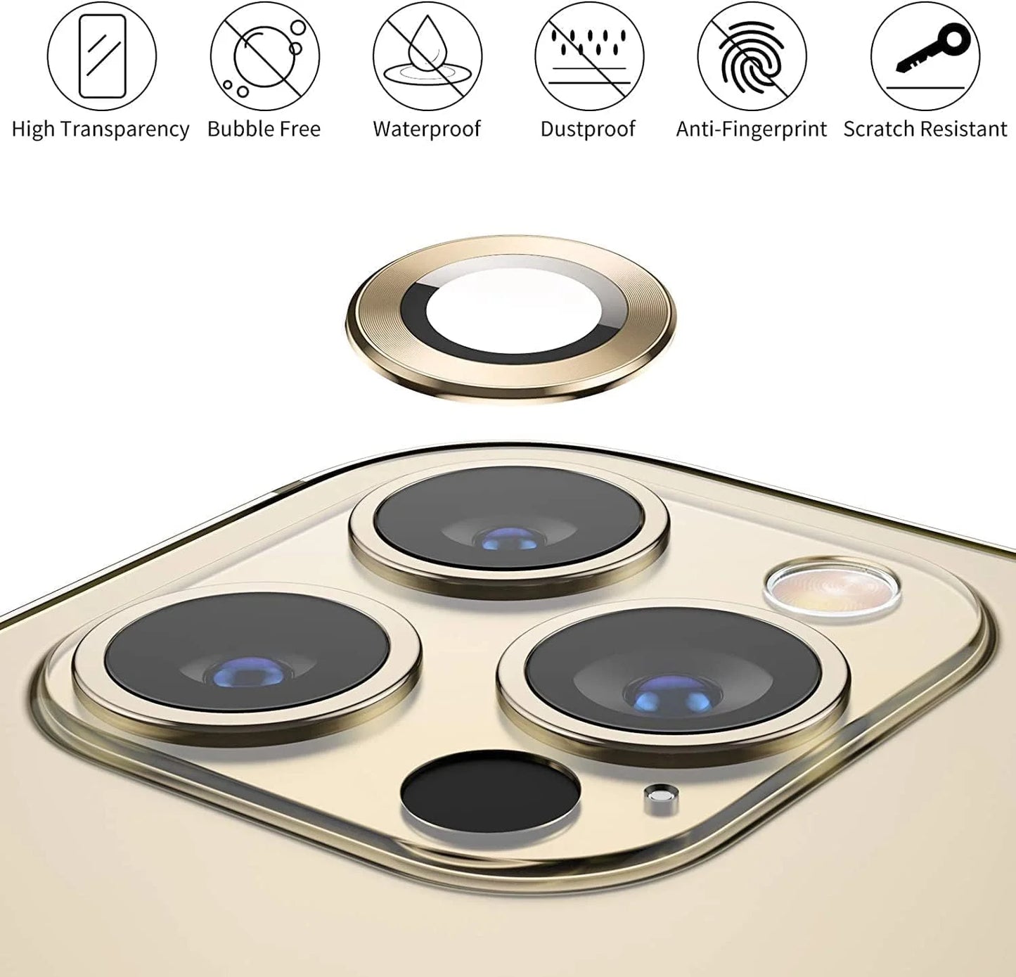 Alloy Glass Lens Protector for iPhone 13 Pro Max