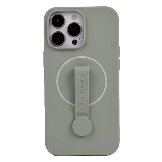 TecHub invisible magnetic liquid silicone rotating iPhone 14 Pro Max case showing sleek, flexible design with magnetic closure and smooth finish.