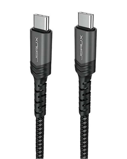 JSAUX USB C to USB C Cable 100W/5A [1-Pack 6.6ft], QC 4.0/USB PD Fast Charging CC0020