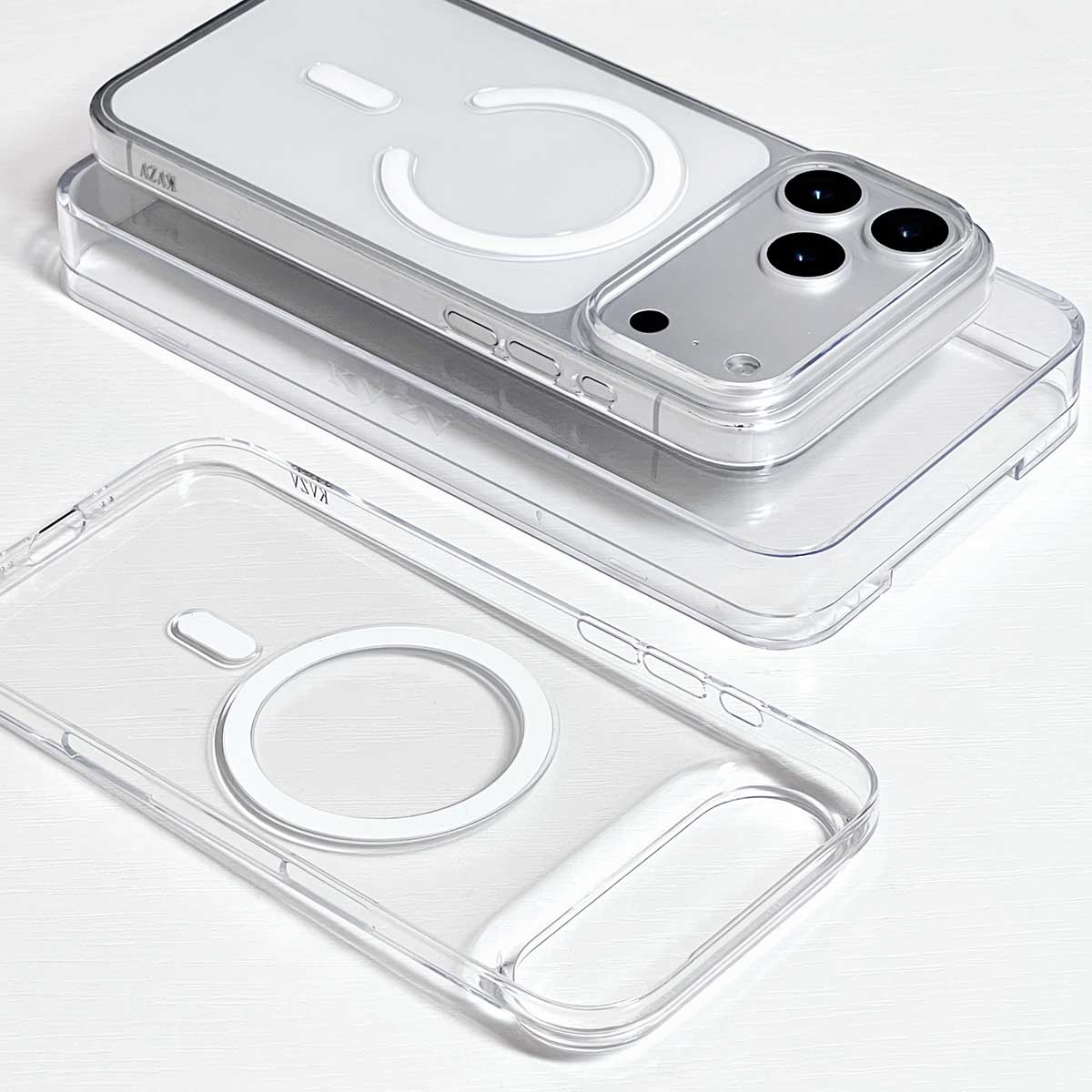 KVZV PC Transparent Magnetic MagSafe Case for iPhone 17