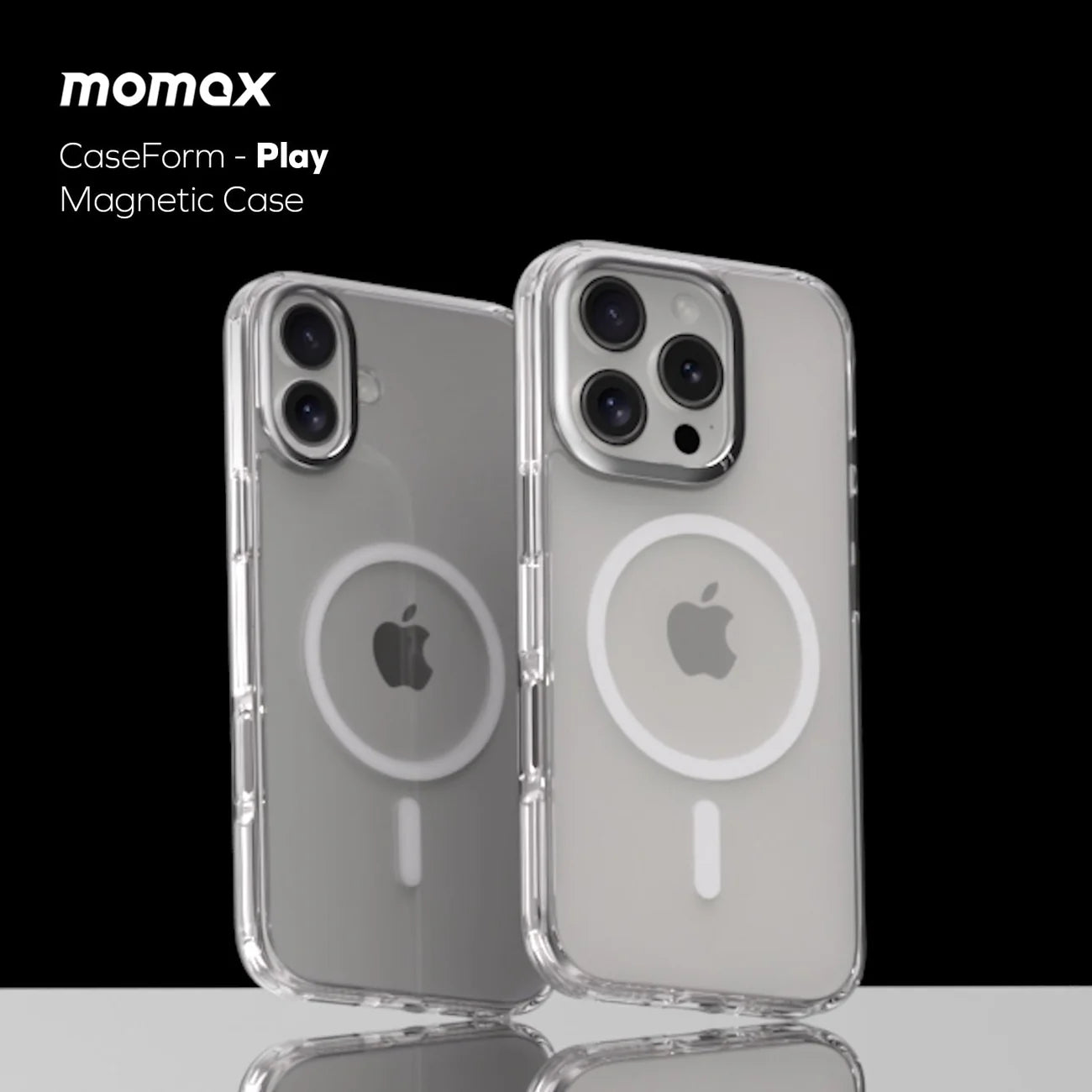 Momax CaseForm Play iPhone 16 Clear Case With MagSafe