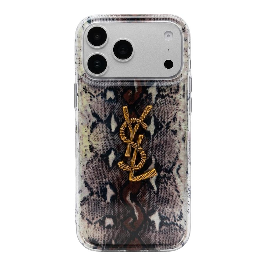 Luxury Premium Cheetah Brand Designers Glossy Case for iPhone 17 Pro Max