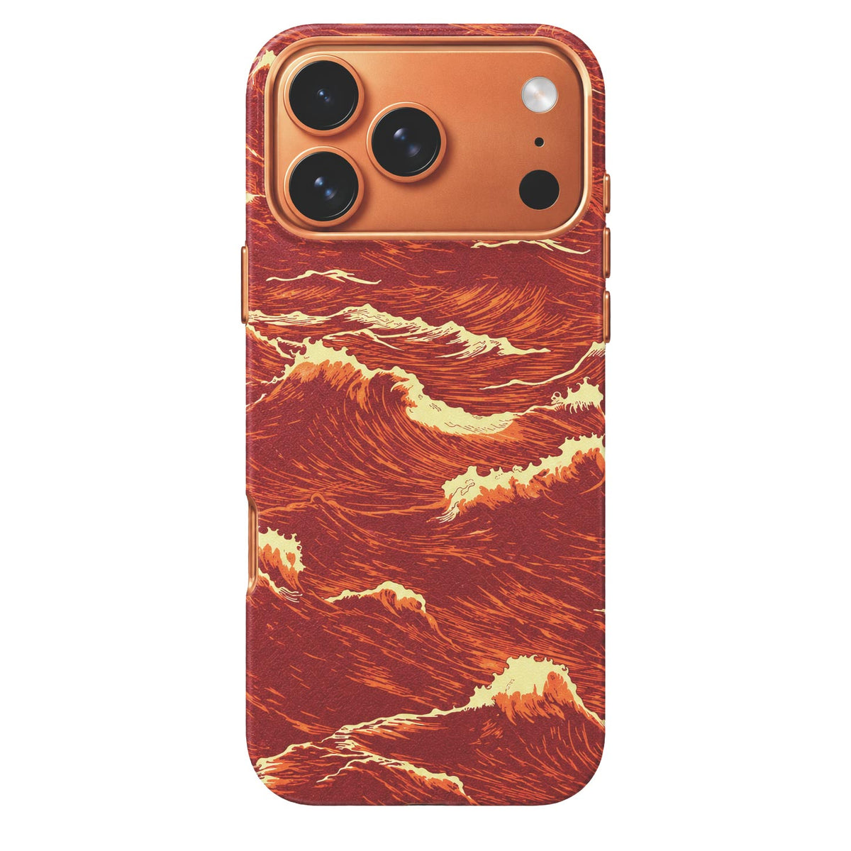 Snow Mountain Pattern Skin Fiber Pattern MagSafe Case for iPhone 17/18 Pro Max