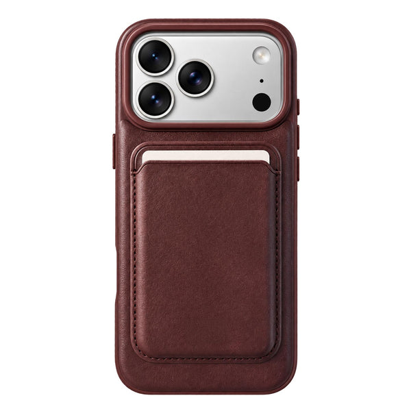 HDCI Premium Back Leather Magnet With Cardholder Wallet Case for iPhone 17/18 Pro Max - TecHub