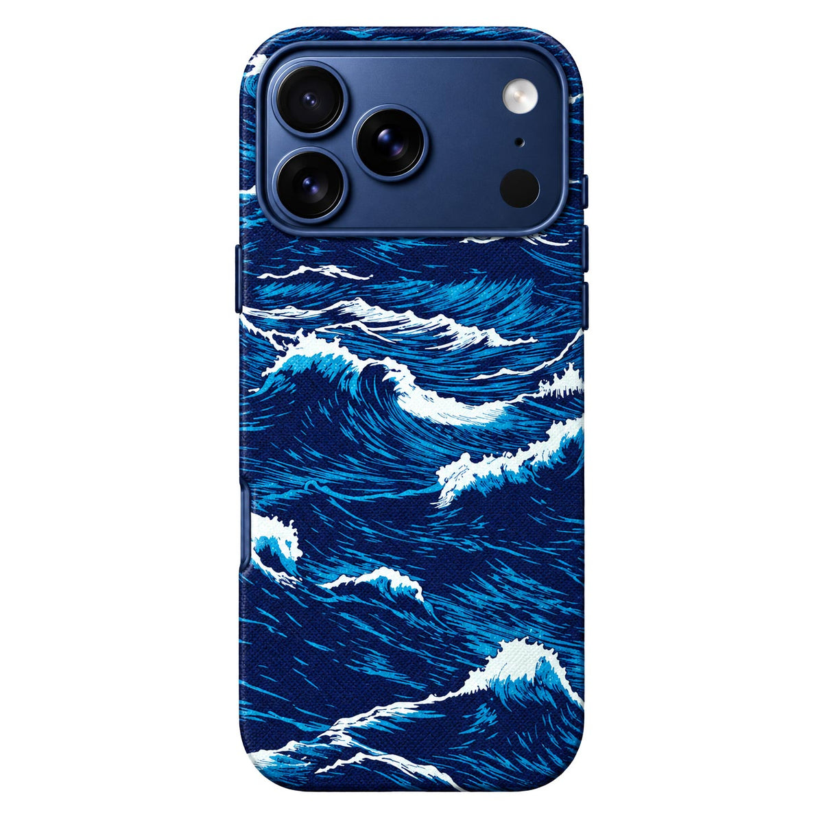 Snow Mountain Pattern Skin Fiber Pattern MagSafe Case for iPhone 17/18 Pro Max