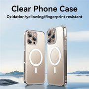 TecHub Joyroom JR-16FG8 magnetic matte transparent iPhone 16 Pro Max case showing slim design and magnetic closure