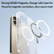 TecHub Joyroom JR-16FG8 magnetic matte transparent iPhone 16 Pro Max case showing slim design and textured matte finish.