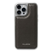 TecHub Dulero Pump luxury electroplated shiny case for iPhone 15 Pro Max, featuring a sleek, reflective finish and durable design.