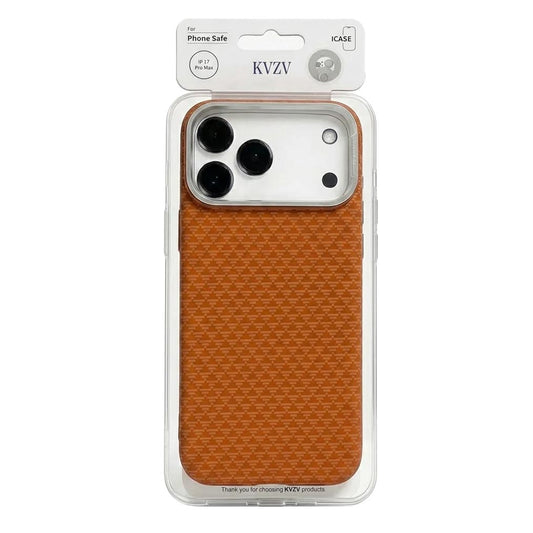 TecHub KVZV triangle pattern MagSafe case for iPhone 17 Pro, featuring geometric design and durable protective material.
