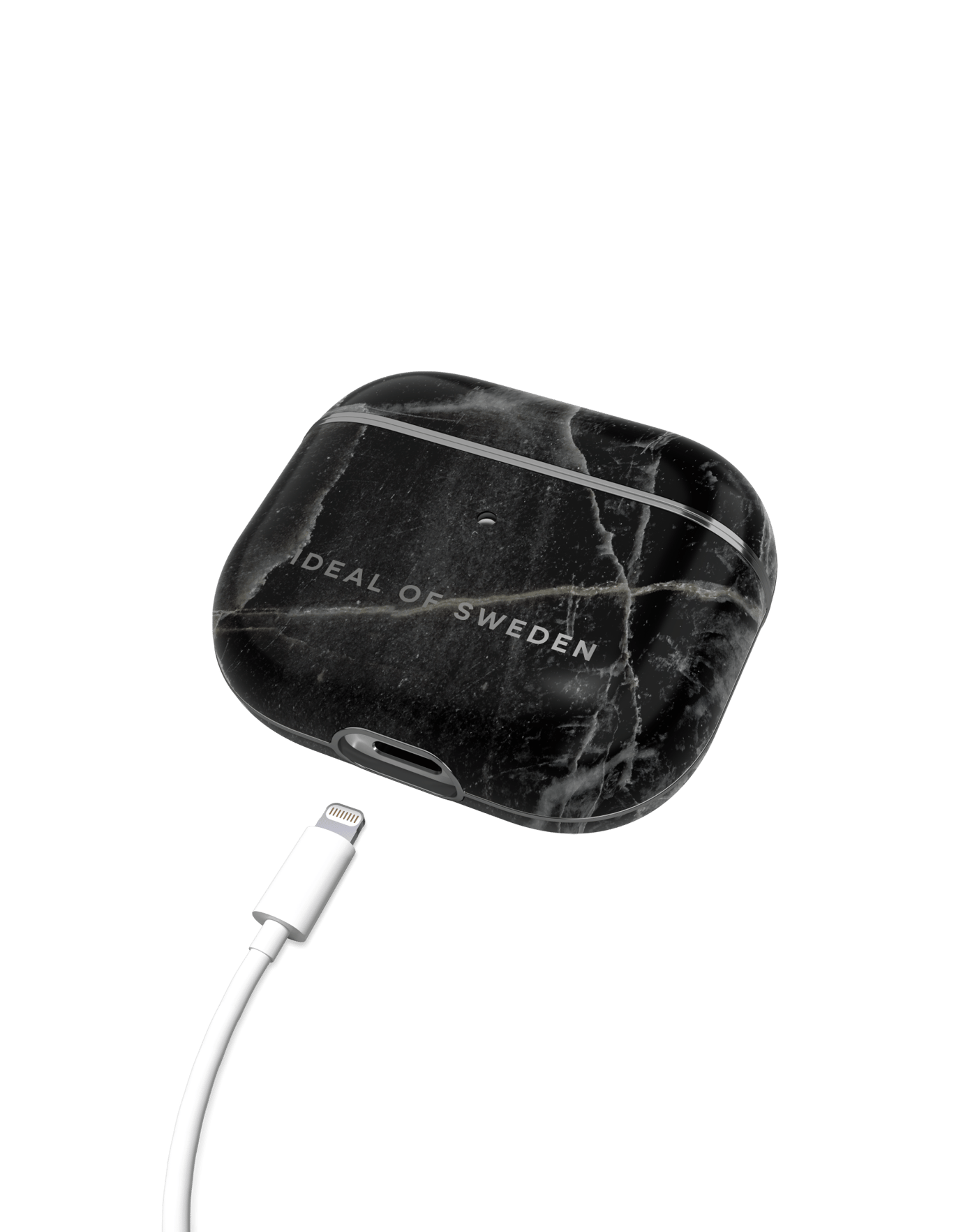 Ideal of Sweden Black Thunder Marble Airpods Pro 1/2 Case - TecHub