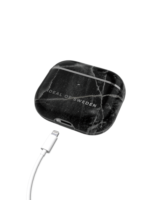 Ideal of Sweden Black Thunder Marble Airpods Pro 1/2 Case - TecHub