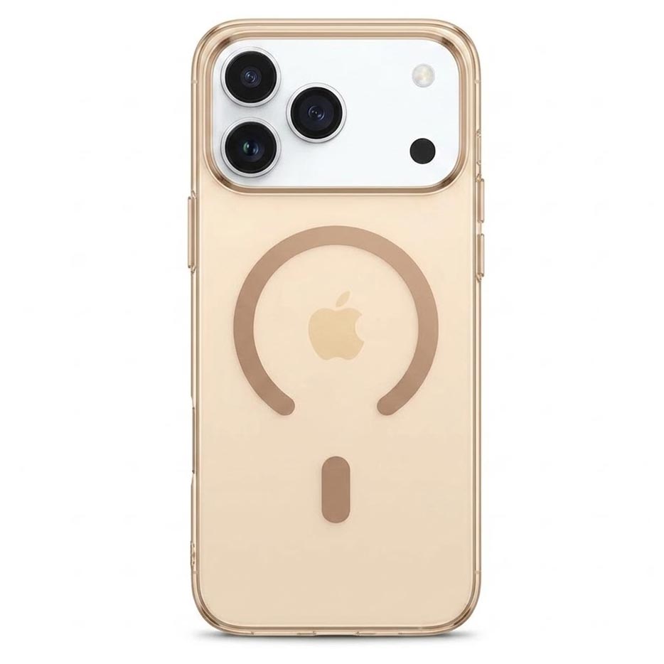 TecHub Apple iPhone 17 Pro Max acrylic clear case with MagSafe, slim protective cover, showing transparent design and precise cutouts.