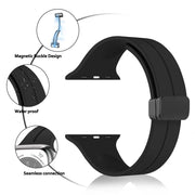 Magnetic Silicone Sport Strap Band for Apple Watch 42/44/45/49 mm - TecHub
