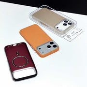 TecHub KVZV Twill Series MagSafe case for iPhone 17 Pro Max in black, showcasing a sleek twill fabric design and magnetic attachment.
