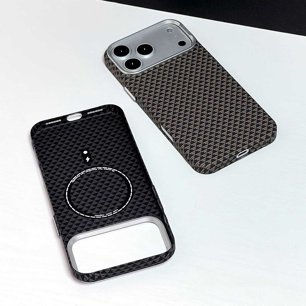 KVZV Triangle Pattern Series MagSafe Case for iPhone 17 Pro Max