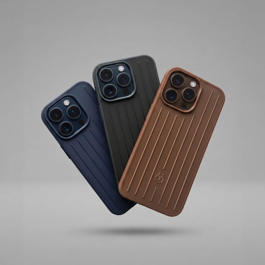 Vertical Striped Luggage Style Full Coverage Case for iPhone 13 Pro