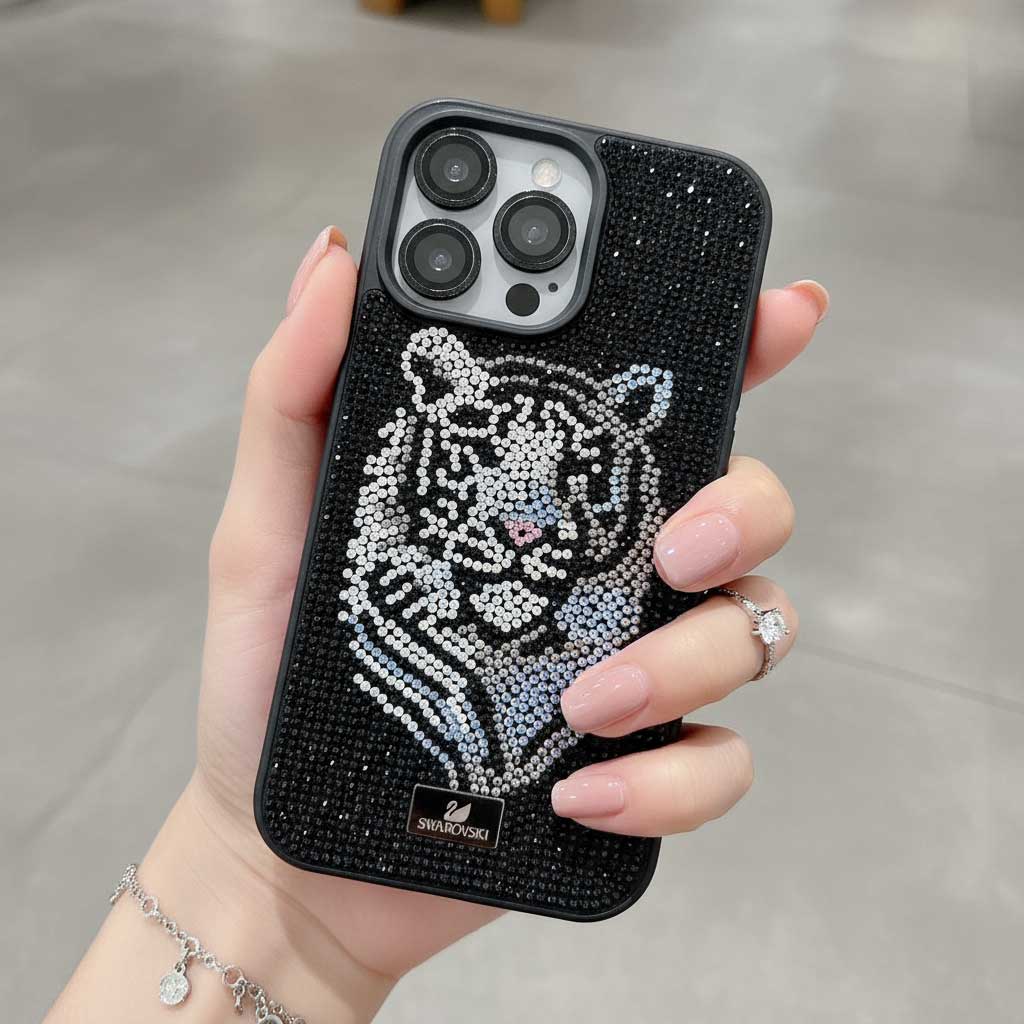 Swarovski Luxury Bling Glitter Diamond Phone Case - Bling Tiger