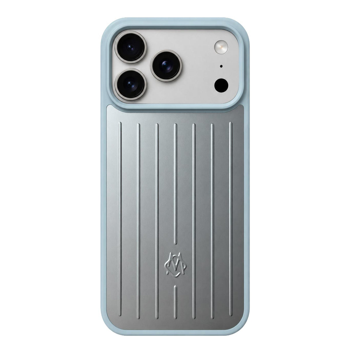 TecHub RIMOWA iPhone 17 Pro Max aluminium silicone case, slim protective cover in sleek design, no MagSafe, for durable phone protection.