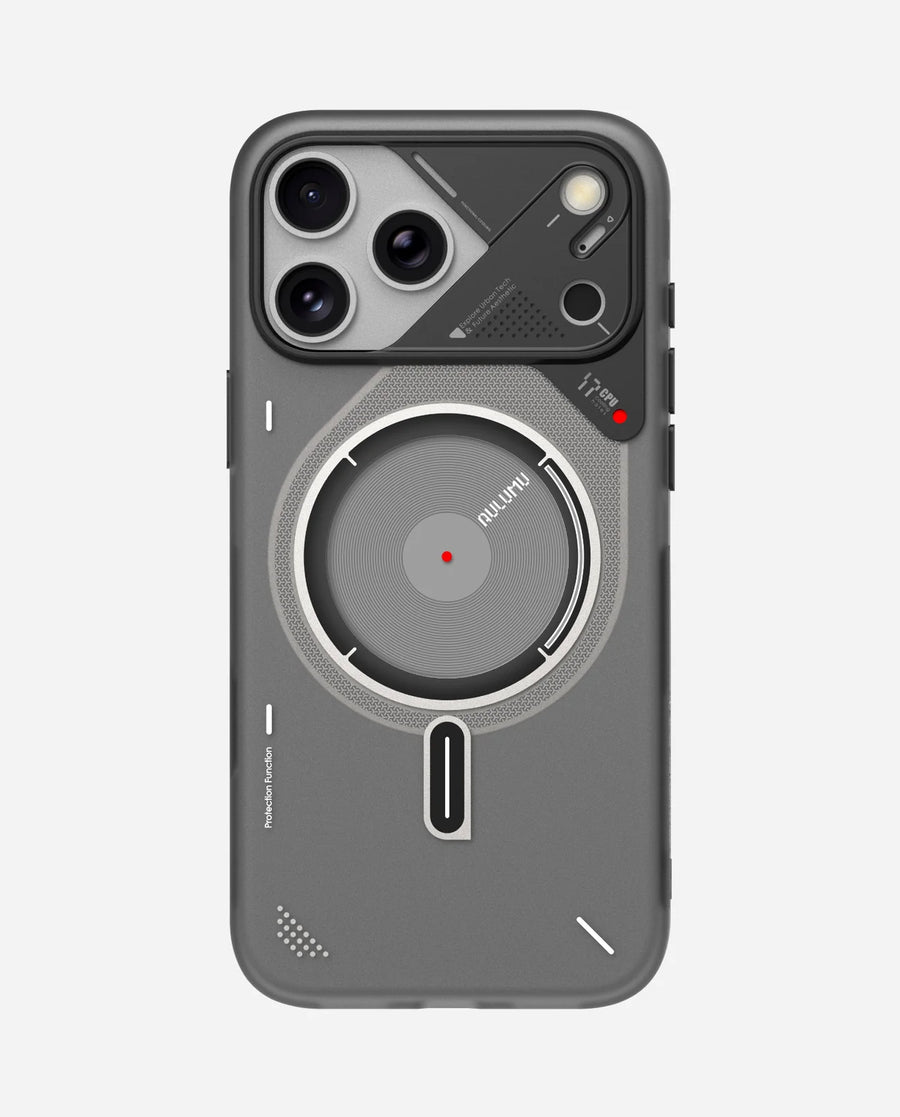 AULUMU A17 Frosted iPhone 17 Pro case by TecHub with subtle glow-in-the-dark finish and MagSafe compatibility.