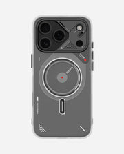 AULUMU A17 Frosted iPhone 17 Pro case with subtle glow-in-the-dark and MagSafe compatibility, featuring a sleek, textured design.