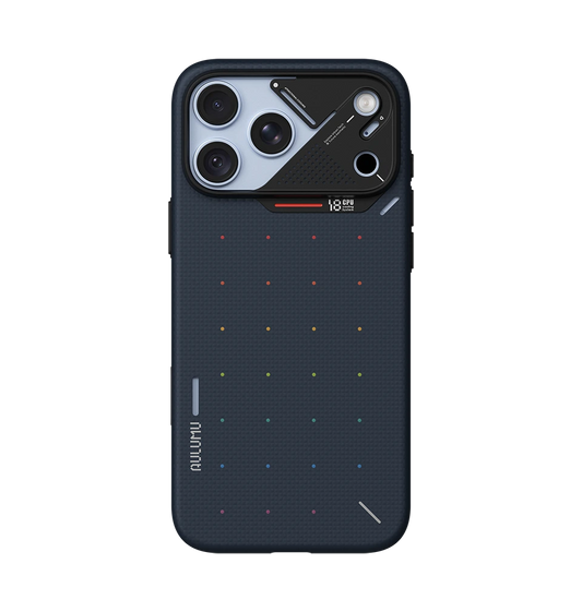 TecHub AULUMU A18 Ultra Slim Aramid Fiber iPhone 17/18 Pro Max case, showcasing lightweight, durable design with precise cutouts.