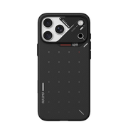TecHub AULUMU A18 Ultra Slim Particle Aramid Fiber case for iPhone 17/18 Pro Max, showing sleek, lightweight design with textured surface.
