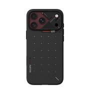 TecHub AULUMU A18 Ultra Slim Particle Aramid Fiber Case for iPhone 17/18 Pro Max, showing sleek black protective design