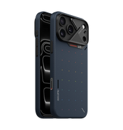 TecHub AULUMU A18 Ultra Slim Aramid Fiber iPhone 17/18 Pro Max case showcasing a sleek black protective cover with textured surface.