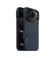 AULUMU A18 Ultra Slim Particle Aramid Fiber iPhone 17/18 Pro Max case by TecHub showing sleek black design with fiber texture.