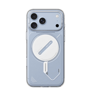 Transparent AULUMU A18 Ghost Lumen iPhone 17/18 Pro Max case by TecHub, showcasing clear, luminous design with precise cutouts.