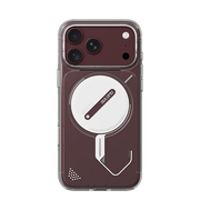 Transparent AULUMU A18 Ghost Lumen iPhone 17/18 Pro Max case by TecHub, showcasing its sleek, clear design with subtle luminescent details.