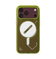 Transparent AULUMU A18 Ghost Lumen iPhone 17/18 Pro Max case by TecHub, showing clear design with luminescent accents.