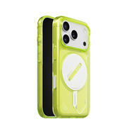 Transparent TecHub AULUMU A18 Ghost Lumen iPhone 17/18 Pro Max case showing clear, durable plastic with subtle luminous accents.