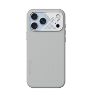 AULUMU A18 Particle Vegan Leather Case for iPhone 17/18 Pro Max by TecHub, showcasing sleek black case with textured finish.