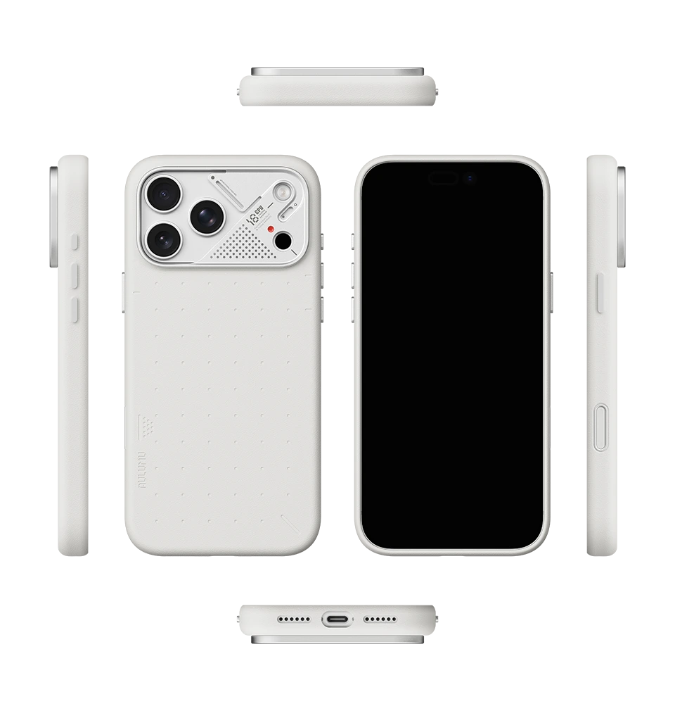 AULUMU A18 Particle Vegan Leather Case for iPhone 17/18 Pro Max