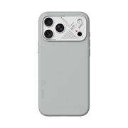TecHub AULUMU A18 Particle Vegan Leather iPhone 17/18 Pro Max case, showcasing textured black protective phone cover