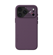 TecHub AULUMU A18 Particle Vegan Leather Case for iPhone 17/18 Pro Max, showing sleek black protective cover with textured finish.