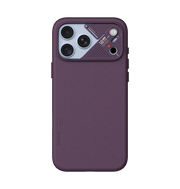 TecHub AULUMU A18 Particle Vegan Leather Case for iPhone 17/18 Pro Max, showing sleek black design with textured surface.