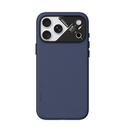TecHub AULUMU A18 Particle vegan leather case for iPhone 17/18 Pro Max, showing a sleek, textured black protective case.