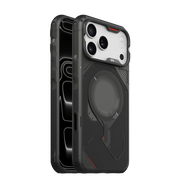 TecHub AULUMU A18 rugged outdoor case for iPhone 17/18 Pro Max, black protective case with textured grip for durability.