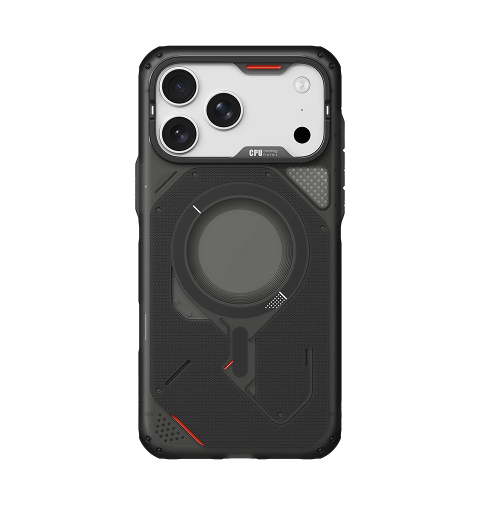 TecHub AULUMU A18 Rugged Outdoor Case for iPhone 17/18 Pro Max, black protective phone case with textured grip