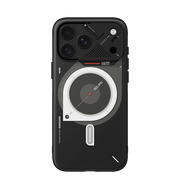 AULUMU A18 Hyper Frosted iPhone 17/18 Pro Max case by TecHub, featuring a frosted transparent design with precise cutouts for buttons
