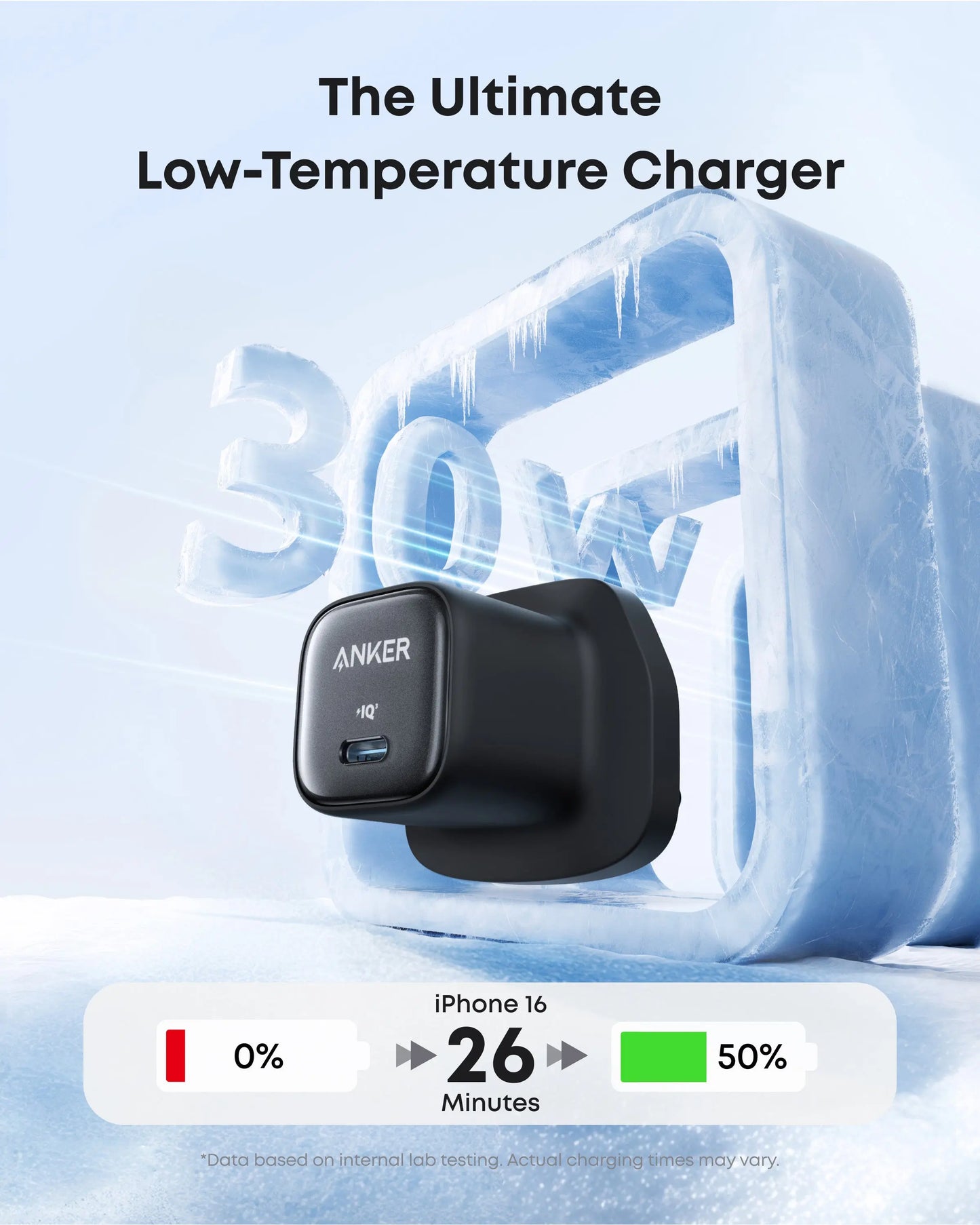 Anker Zolo 30W Compact GaN Adapter with PowerIQ 3.0 USB-C Fast Charger - TecHub