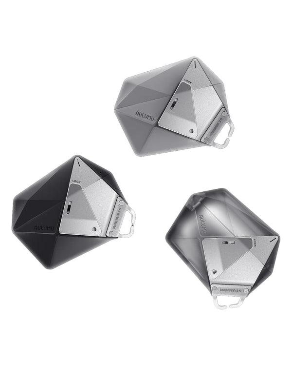 AULUMU A39 Geometric Case for AirPods Pro 3 | Lock & Lanyard - TecHub