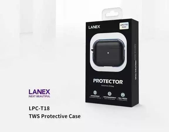 Lanex LPC-T18 Airpods 3 Protective Case - Black - TecHub