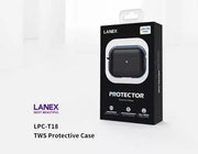 Lanex LPC-T18 جراب حماية لـ AirPods 3 - أسود - TecHub