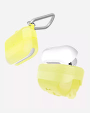 Yellow Raptic Journey AirPods Pro case by X-Doria, designed to protect and personalize Apple AirPods Pro with a vibrant, durable cover.