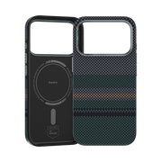 Green Benks Aurora ArmorPro iPhone 17 Pro Max case with Kevlar® material, featuring a rugged, protective design.