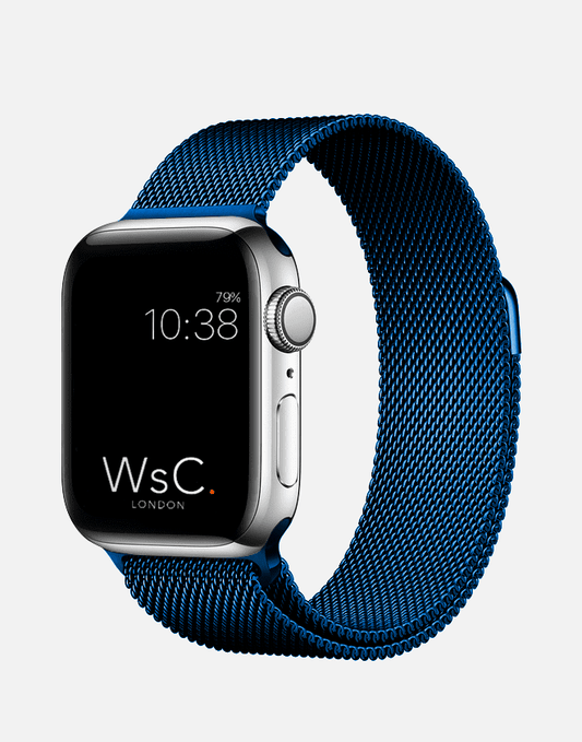 Stainless Steel Mesh Band for Apple Watch 42/44/45/49 mm - Blue