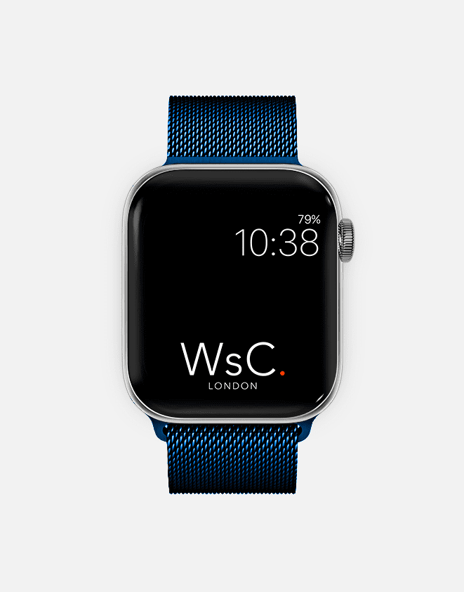 Stainless Steel Mesh Band for Apple Watch 42/44/45/49 mm - Blue